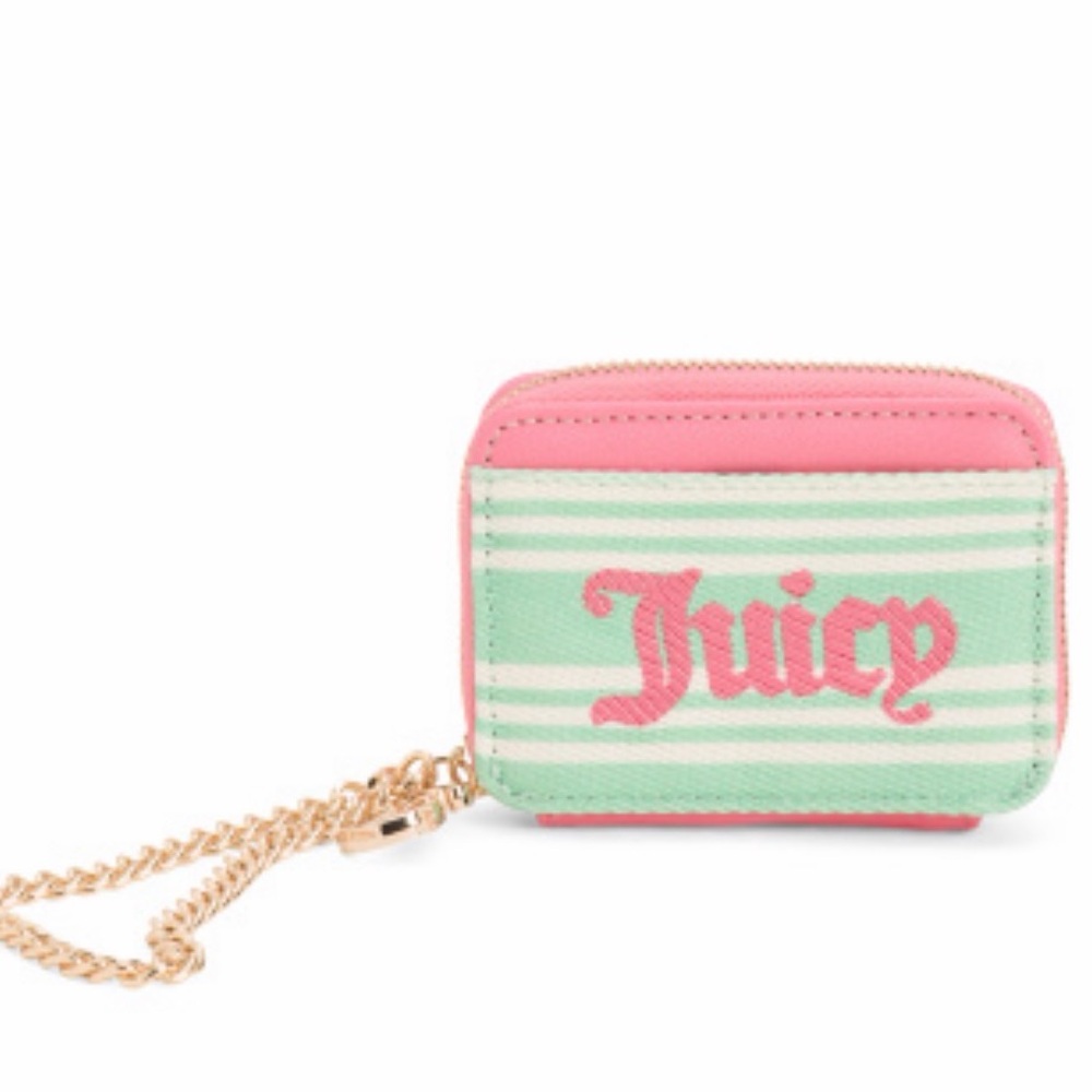 Juicy couture pink and green wallet brand new